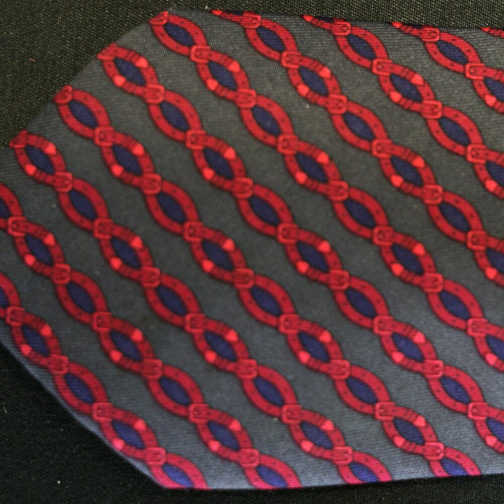 Hermes Silk Tie #7021 TA - Picture 3 of 4